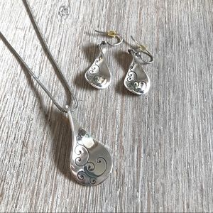 Brighton Twirl French Earring and Necklace set